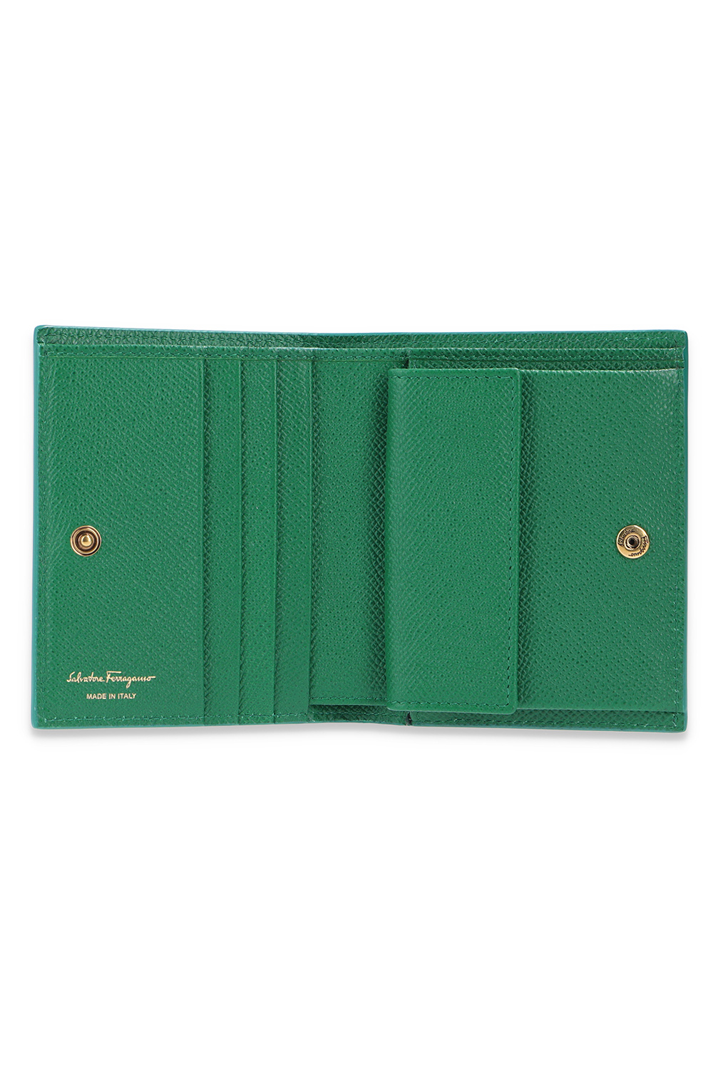 Green ferragamo discount wallet